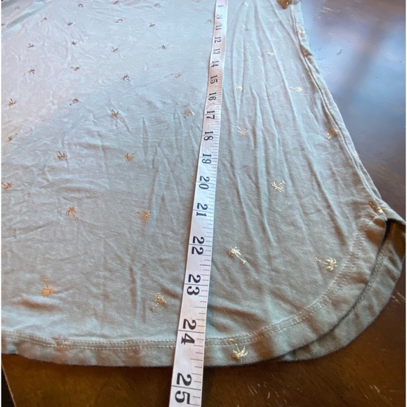 Spense Golden Palm Tree V-Neck Blouse Size Large - Picture 3 of 7